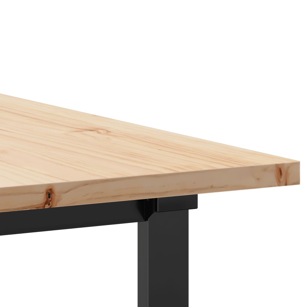 spisebord 180x90x75,5 cm O-stel massivt fyrretræ og stål
