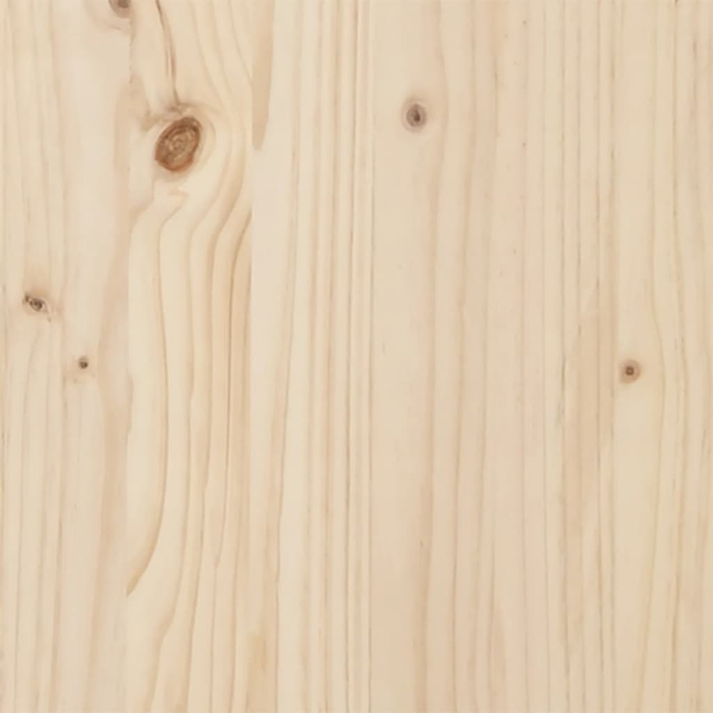 spisebord 200x100x75,5 cm X-stel massivt fyrretræ og stål