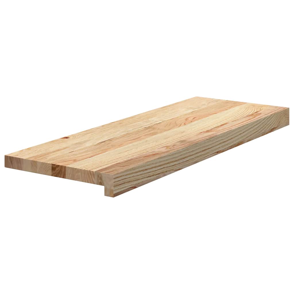 trappemåtter 4 stk ubehandlet 70x25x2 cm massivt egetræ