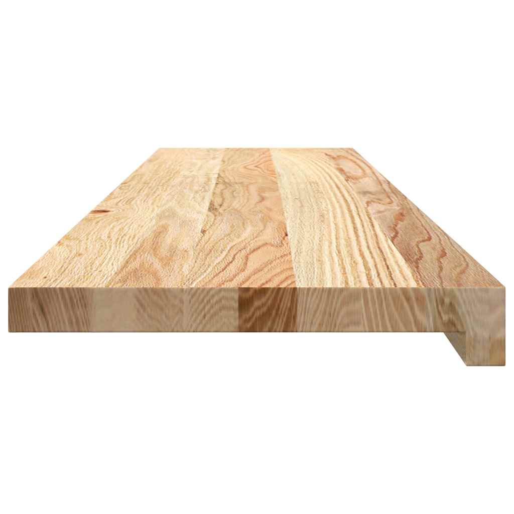 trappemåtter 4 stk ubehandlet 100x25x2 cm massivt egetræ