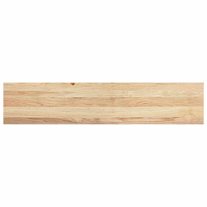 trappemåtter 4 stk ubehandlet 120x25x2 cm massivt egetræ