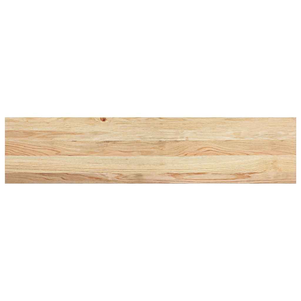 trappemåtter 8 stk ubehandlet 110x25x2 cm massivt egetræ