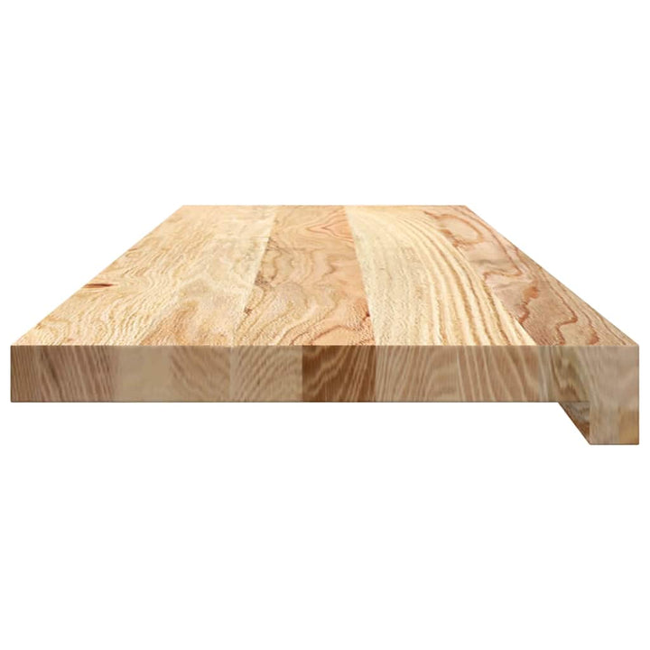 trappemåtter 8 stk ubehandlet 80x30x2 cm massivt egetræ