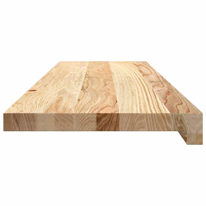 trappemåtter 8 stk ubehandlet 90x30x2 cm massivt egetræ
