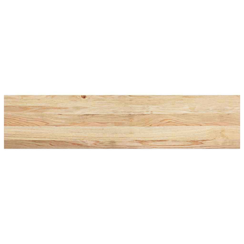 trappemåtter 8 stk ubehandlet 110x30x2 cm massivt egetræ