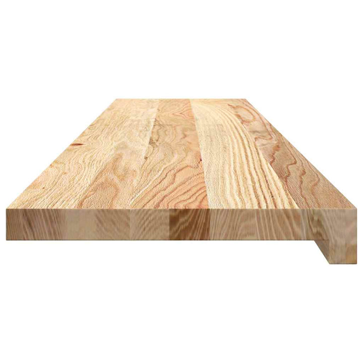 trappemåtter 8 stk ubehandlet 110x30x2 cm massivt egetræ