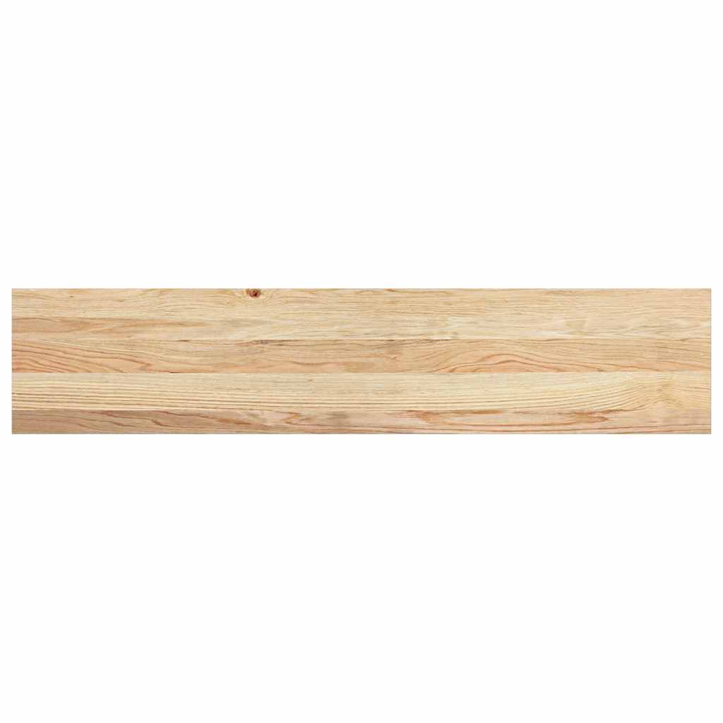 trappemåtter 8 stk ubehandlet 120x30x2 cm massivt egetræ