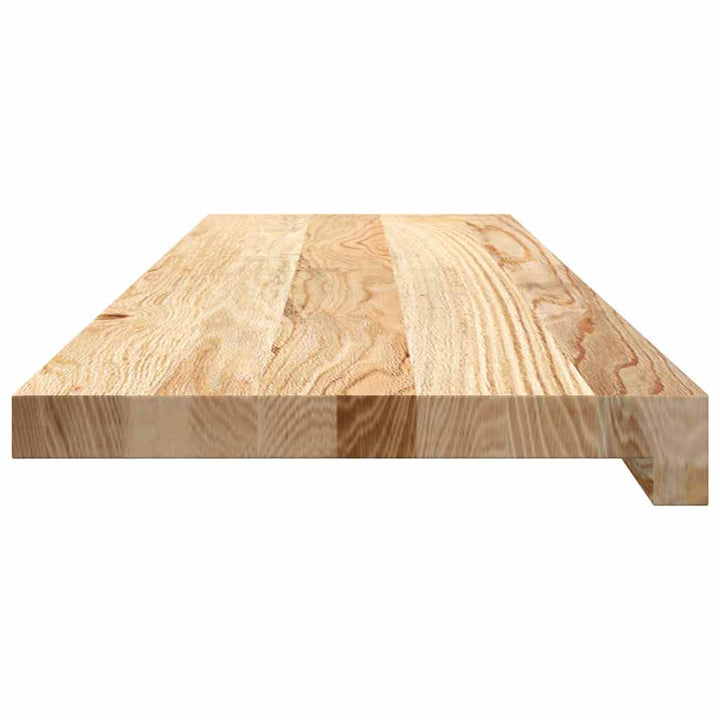trappemåtter 16 stk ubehandlet 90x25x2 cm massivt egetræ