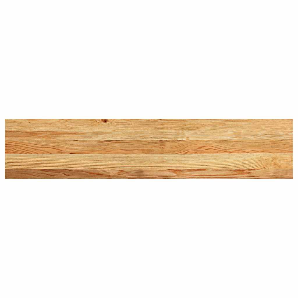 trappemåtter 4 stk lysebrun 120x25x2 cm massivt egetræ