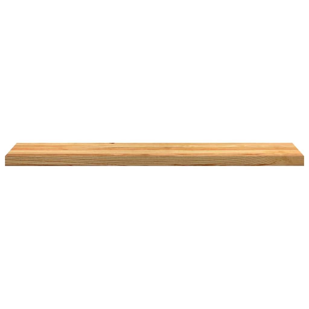trappemåtter 4 stk lysebrun 120x25x2 cm massivt egetræ