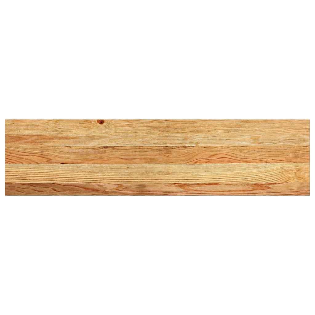 trappemåtter 4 stk lysebrun 100x30x2 cm massivt egetræ