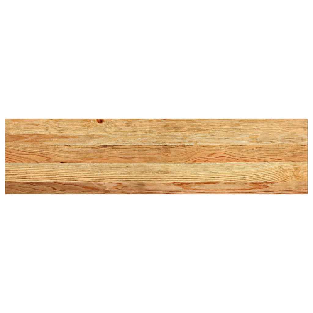 trappemåtter 8 stk lysebrun 100x25x2 cm massivt egetræ