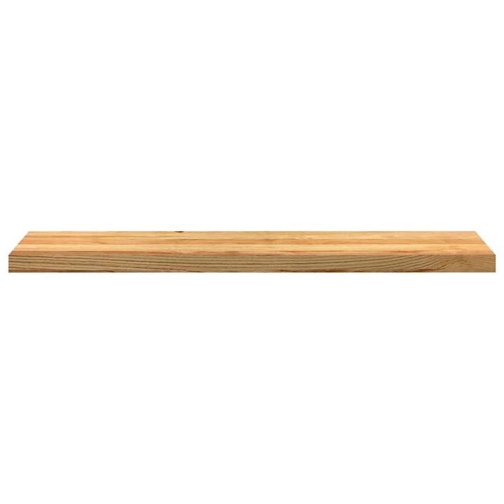 trappemåtter 8 stk lysebrun 110x25x2 cm massivt egetræ