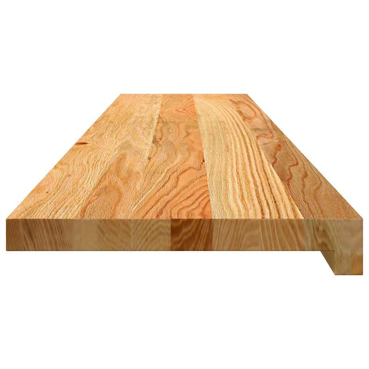 trappemåtter 8 stk lysebrun 120x25x2 cm massivt egetræ