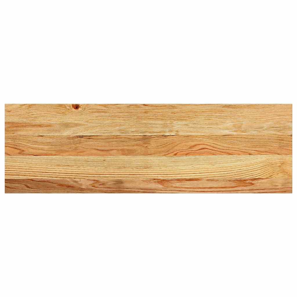 trappemåtter 8 stk lysebrun 80x30x2 cm massivt egetræ