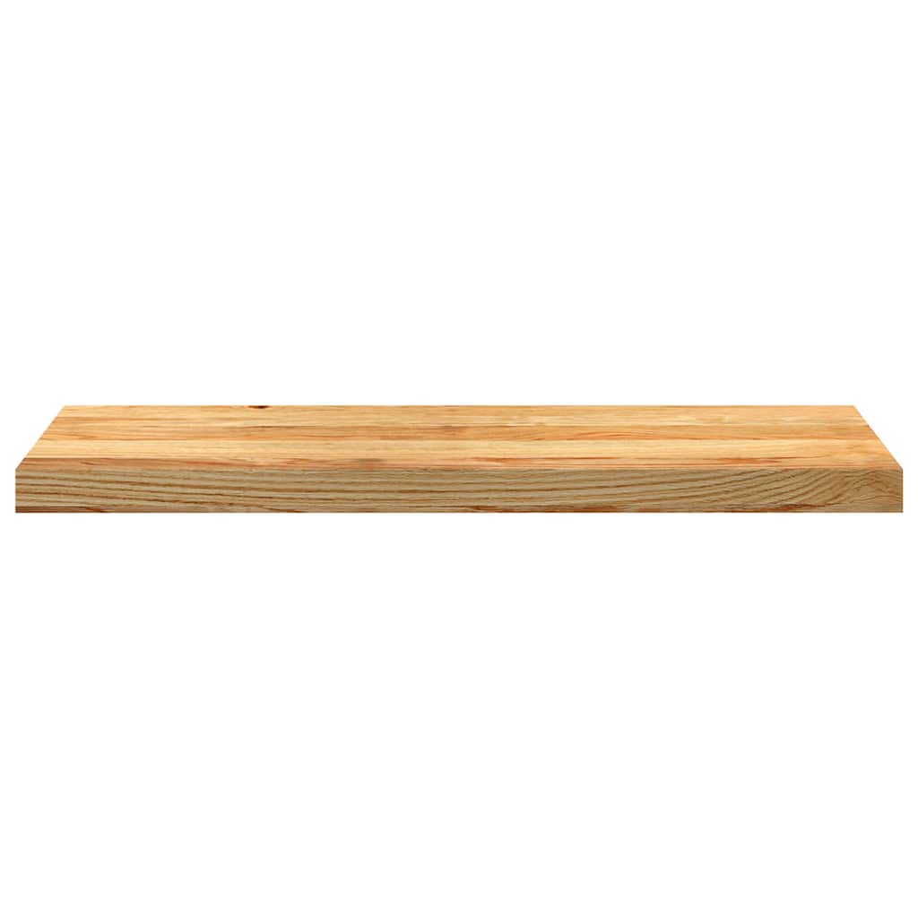 trappemåtter 8 stk lysebrun 80x30x2 cm massivt egetræ