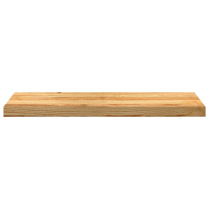 trappemåtter 8 stk lysebrun 80x30x2 cm massivt egetræ