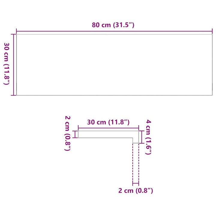 trappemåtter 8 stk lysebrun 80x30x2 cm massivt egetræ