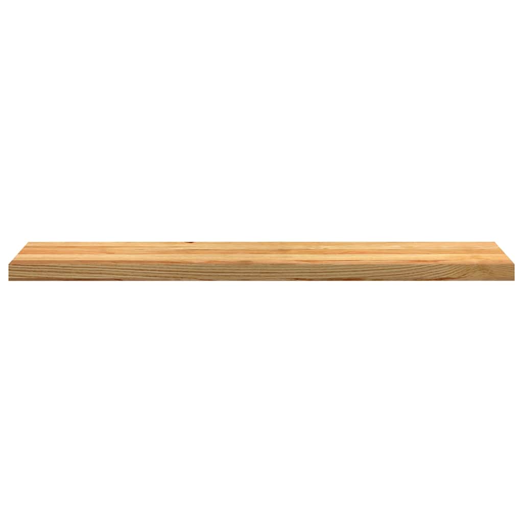 trappemåtter 8 stk lysebrun 120x30x2 cm massivt egetræ