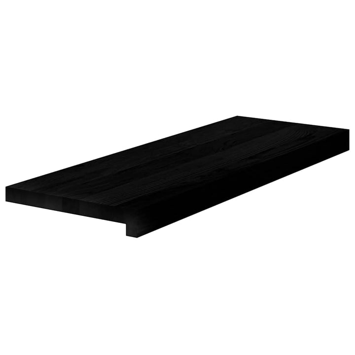 trappemåtter 4 stk. mørkebrun 70x30x2 cm massivt egetræ