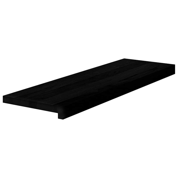 trappemåtter 4 stk. mørkebrun 80x30x2 cm massivt egetræ