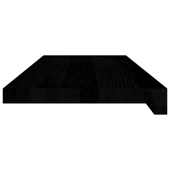 trappemåtter 8 stk. mørkebrun 70x30x2 cm massivt egetræ