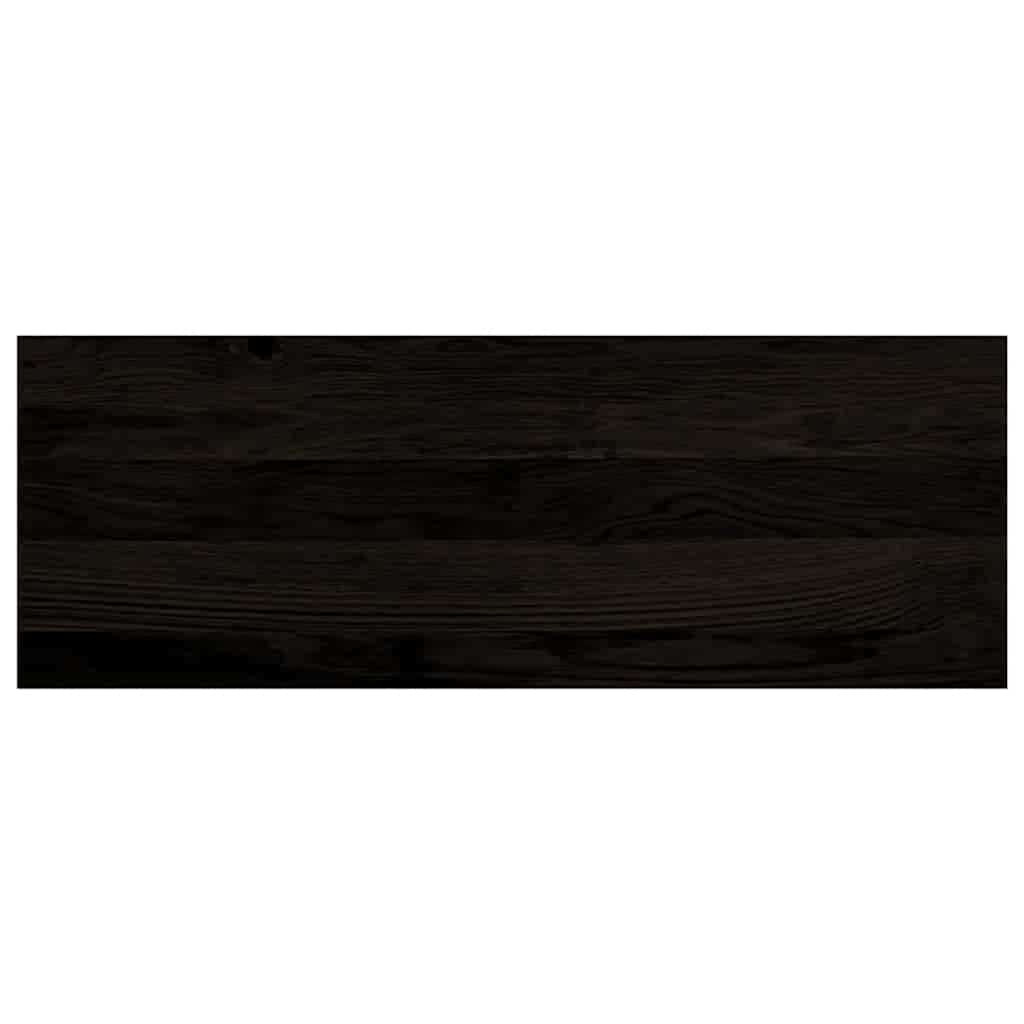 trappemåtter 12 stk. mørkebrun 70x25x2 cm massivt egetræ
