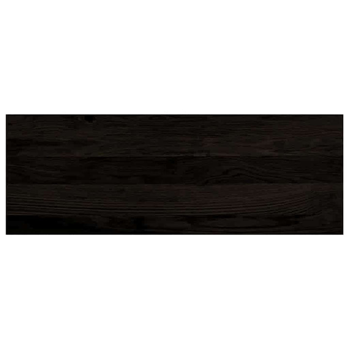 trappemåtter 12 stk. mørkebrun 70x25x2 cm massivt egetræ