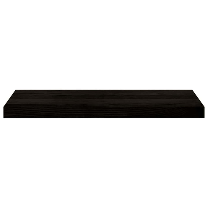 trappemåtter 12 stk. mørkebrun 70x25x2 cm massivt egetræ