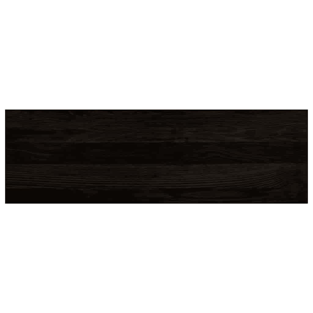 trappemåtter 12 stk. mørkebrun 80x25x2 cm massivt egetræ