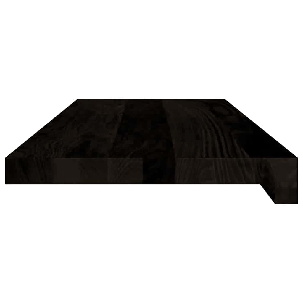 trappemåtter 12 stk. mørkebrun 70x30x2 cm massivt egetræ