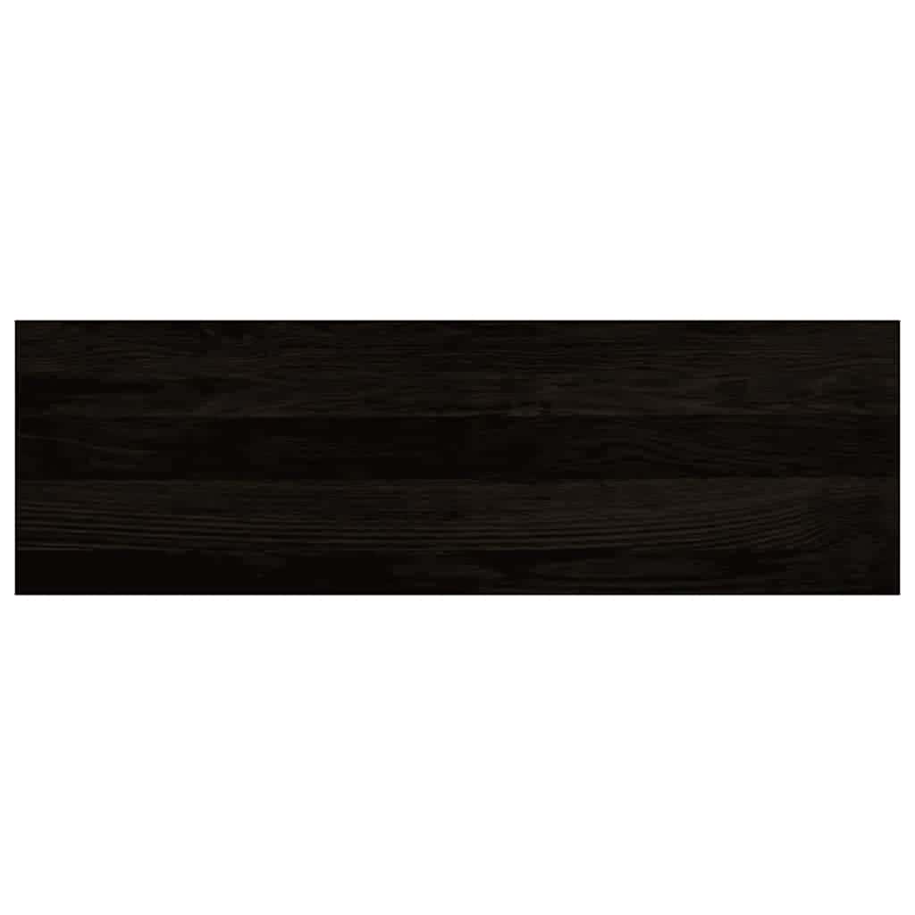 trappemåtter 12 stk. mørkebrun 80x30x2 cm massivt egetræ