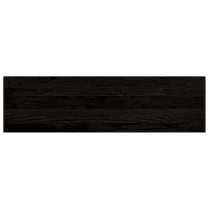 trappemåtter 12 stk. mørkebrun 90x30x2 cm massivt egetræ