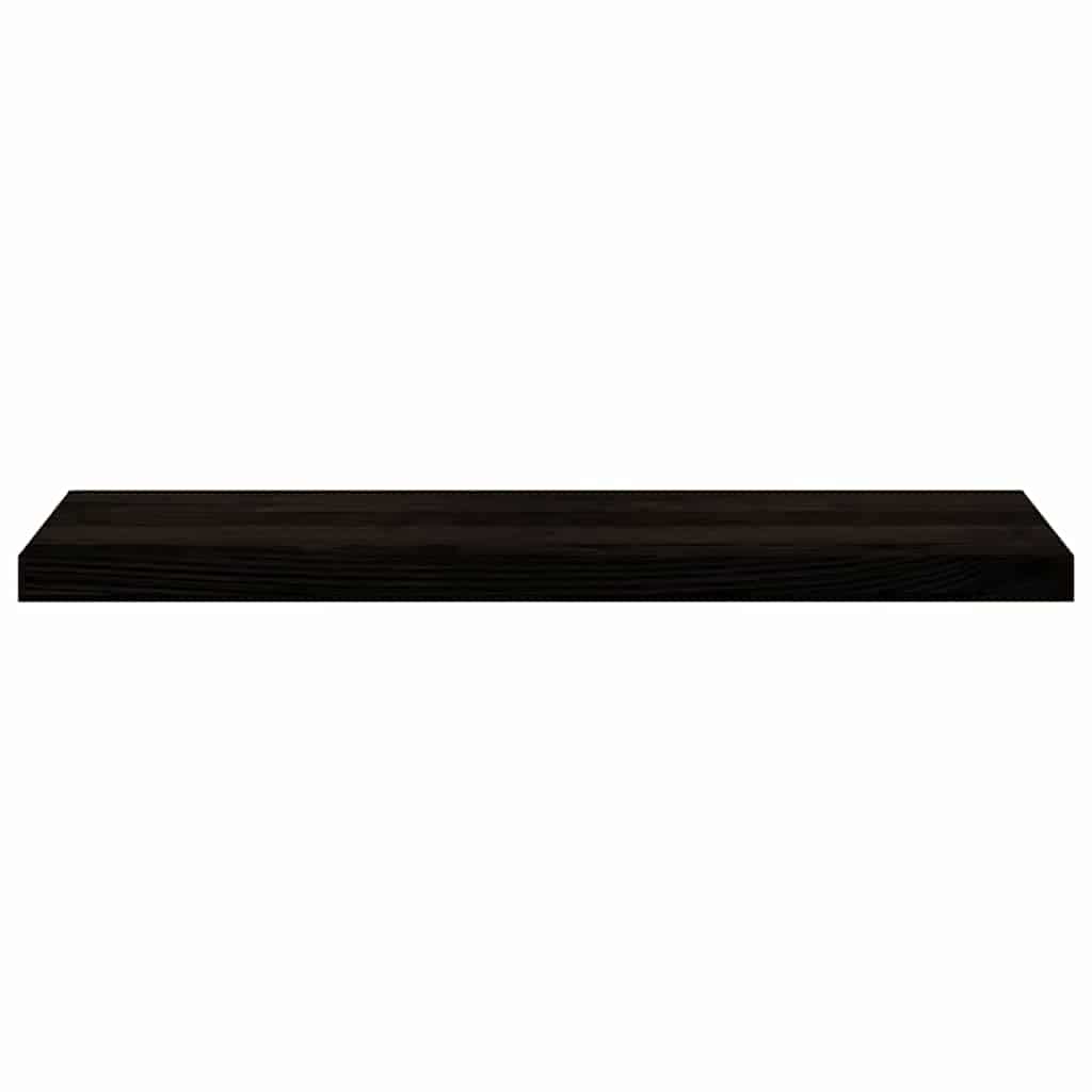 trappemåtter 12 stk. mørkebrun 90x30x2 cm massivt egetræ