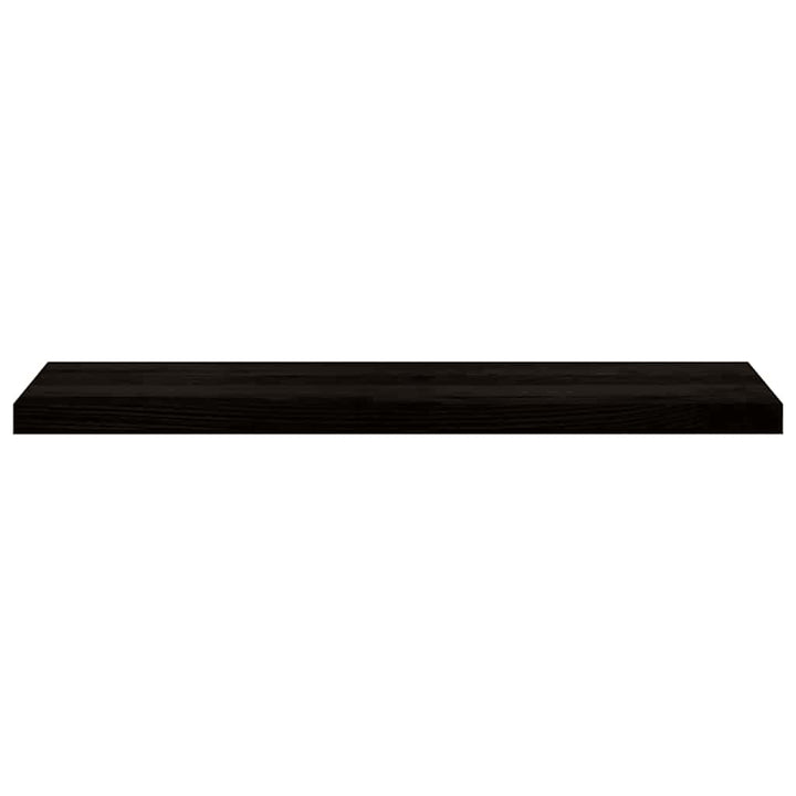 trappemåtter 12 stk. mørkebrun 100x30x2 cm massivt egetræ