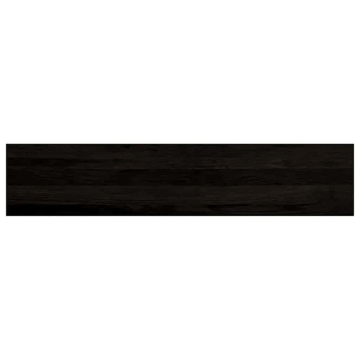 trappemåtter 12 stk. mørkebrun 120x30x2 cm massivt egetræ
