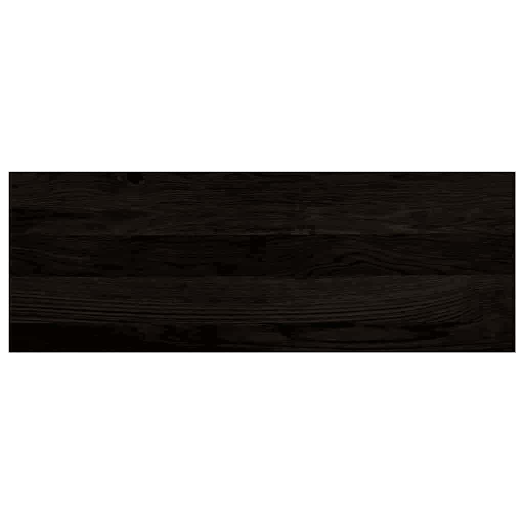 trappemåtter 16 stk. mørkebrun 70x25x2 cm massivt egetræ