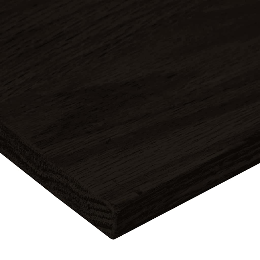 trappemåtter 16 stk. mørkebrun 70x25x2 cm massivt egetræ