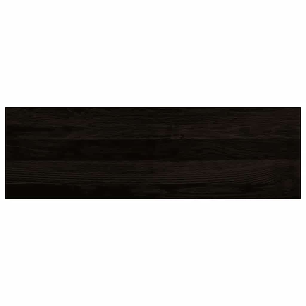 trappemåtter 16 stk. mørkebrun 80x25x2 cm massivt egetræ
