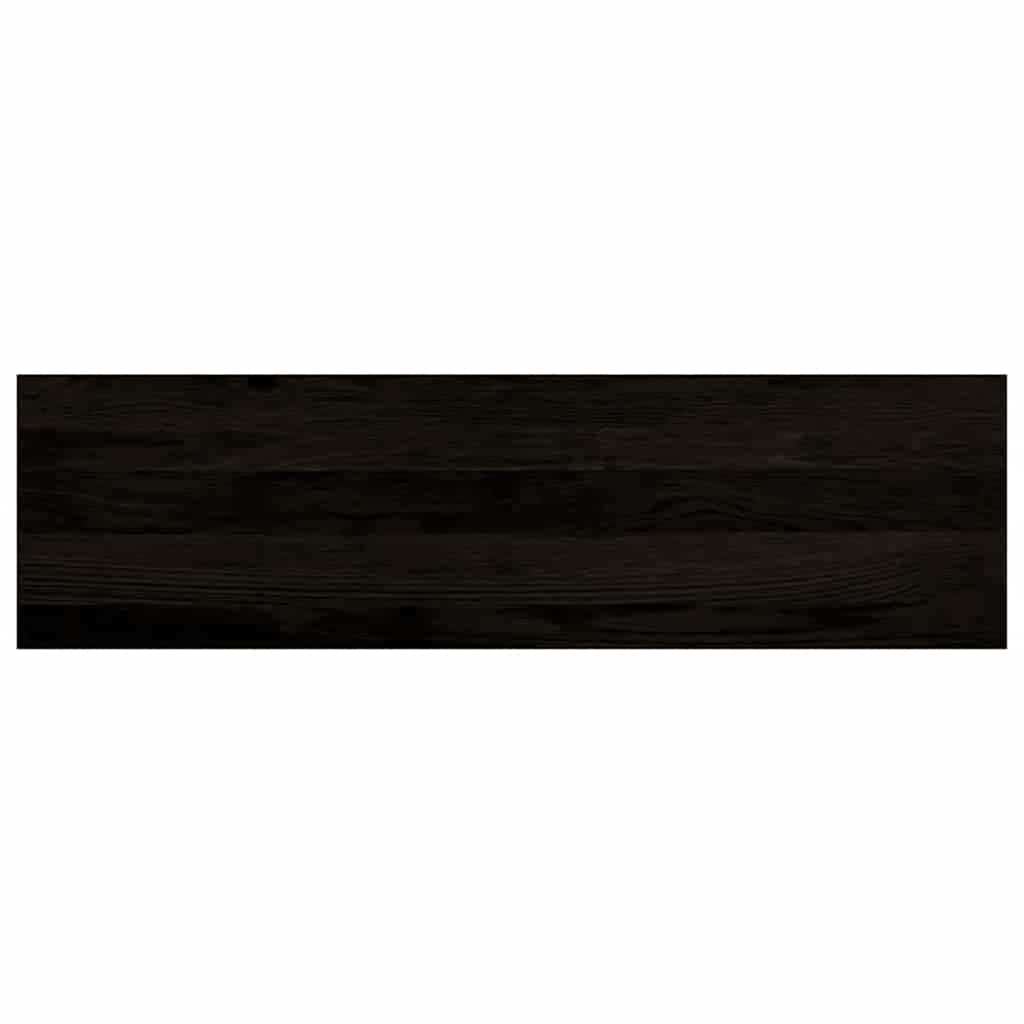 trappemåtter 16 stk. mørkebrun 90x25x2 cm massivt egetræ