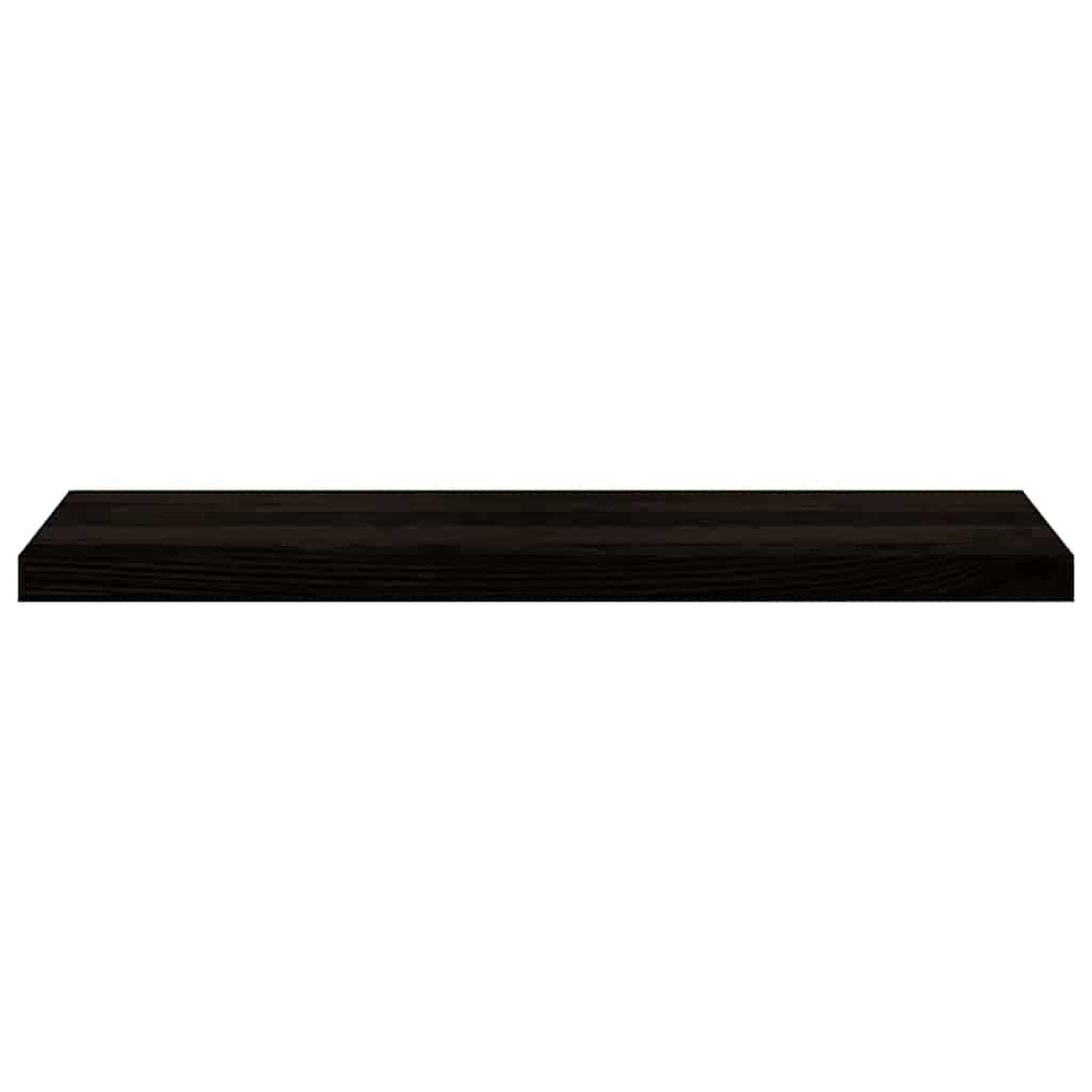trappemåtter 16 stk. mørkebrun 90x25x2 cm massivt egetræ