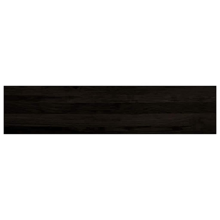 trappemåtter 16 stk. mørkebrun 110x25x2 cm massivt egetræ