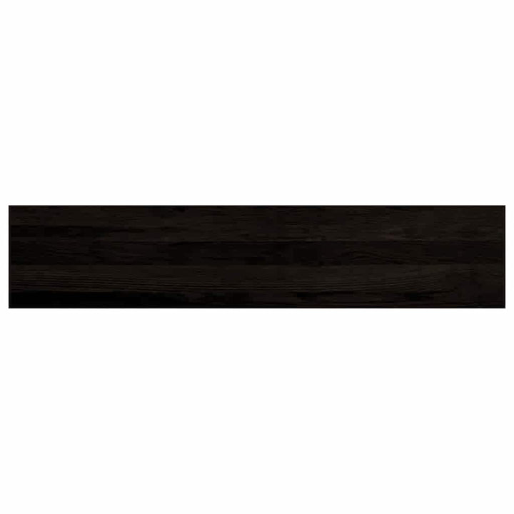 trappemåtter 16 stk. mørkebrun 120x25x2 cm massivt egetræ