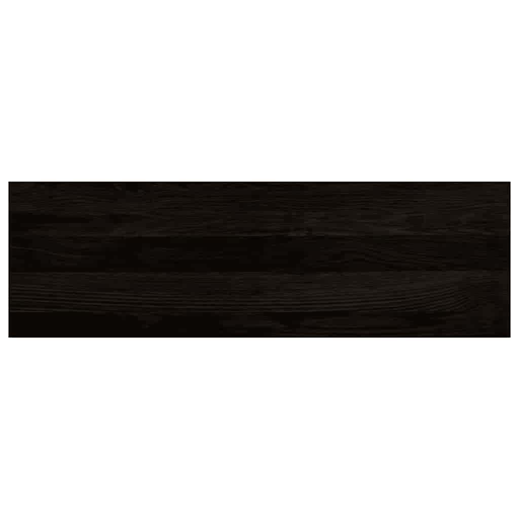 trappemåtter 16 stk. mørkebrun 80x30x2 cm massivt egetræ