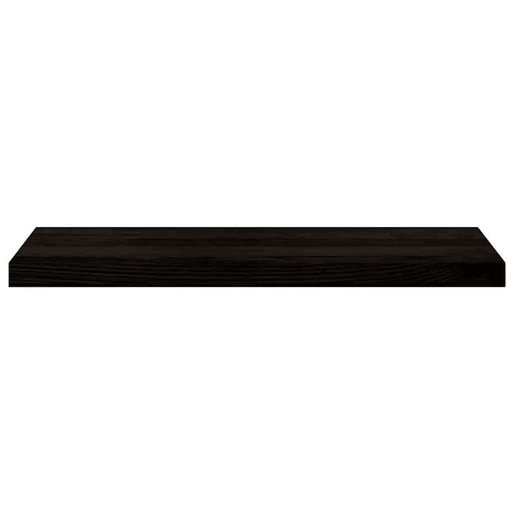trappemåtter 16 stk. mørkebrun 80x30x2 cm massivt egetræ