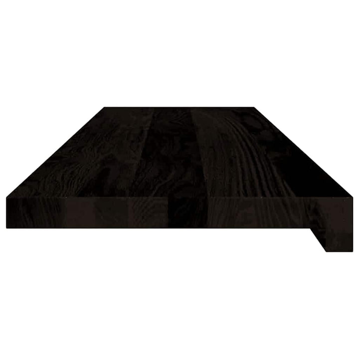 trappemåtter 16 stk. mørkebrun 90x30x2 cm massivt egetræ