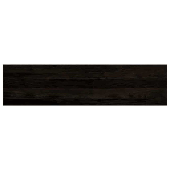 trappemåtter 16 stk. mørkebrun 100x30x2 cm massivt egetræ