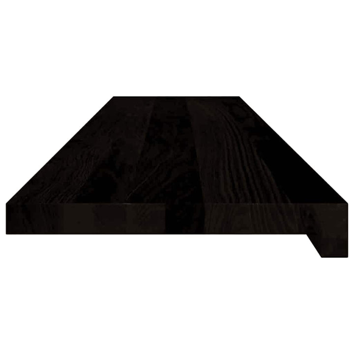 trappemåtter 16 stk. mørkebrun 110x30x2 cm massivt egetræ