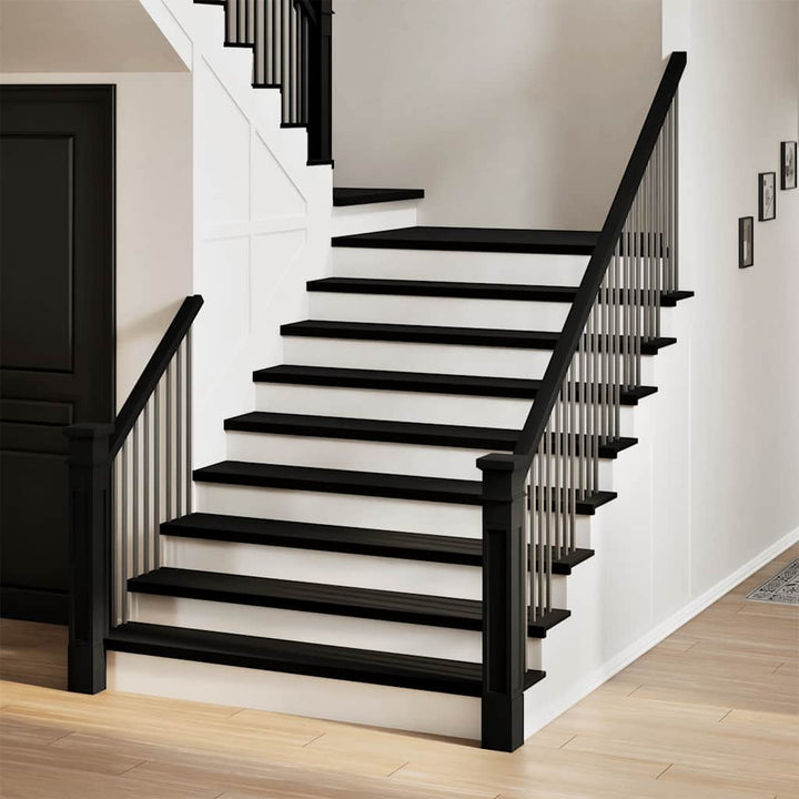trappemåtter 20 stk mørkebrun 110x30x2 cm massivt egetræ
