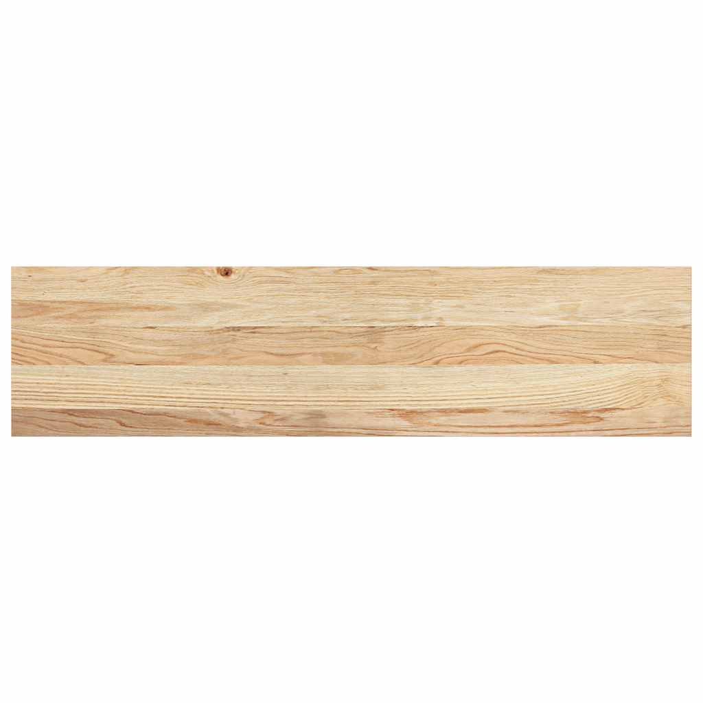 trappemåtter 2 stk ubehandlet 100x30x2 cm massivt egetræ